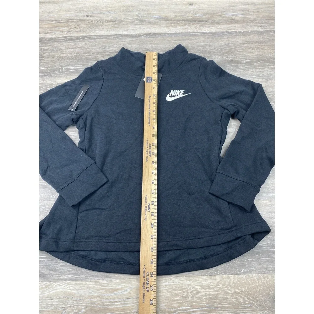Nike girls sportswear premium essential crew pullover Black NWT SZ LG 940344-010 - Picture 4 of 8